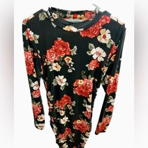 Almost famous XL Black floral dress